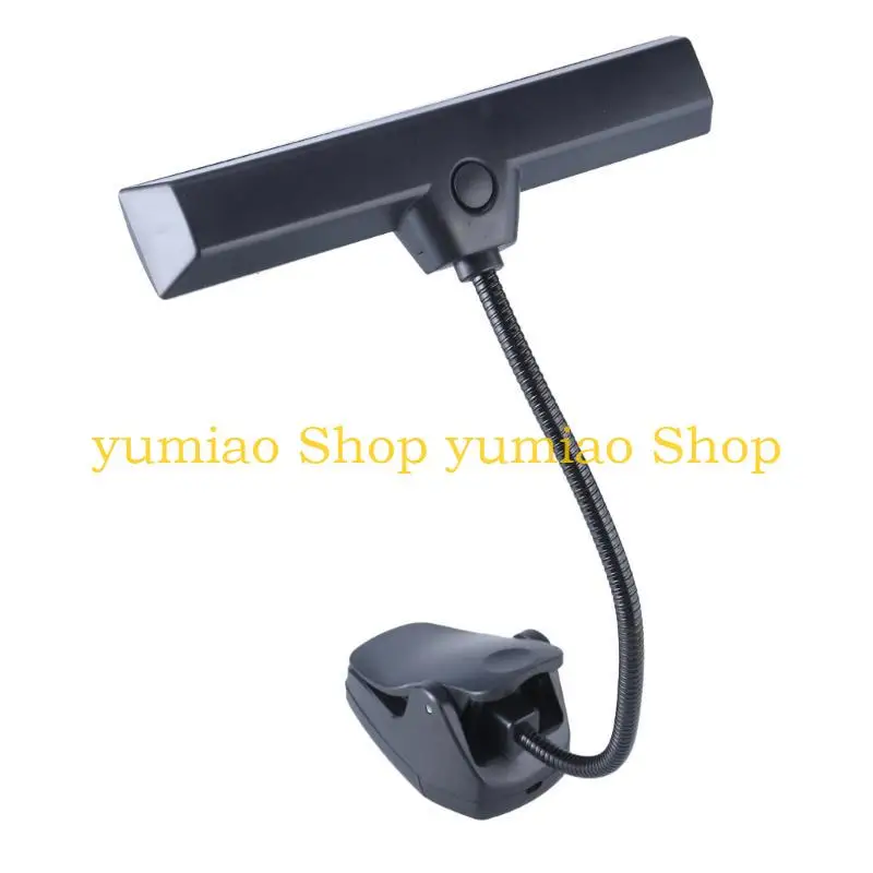 587B Clip On LED Light With 3 Color Adjustable Brightness USB Bed Lamp With Flexible Neck For Night Reading/Studying