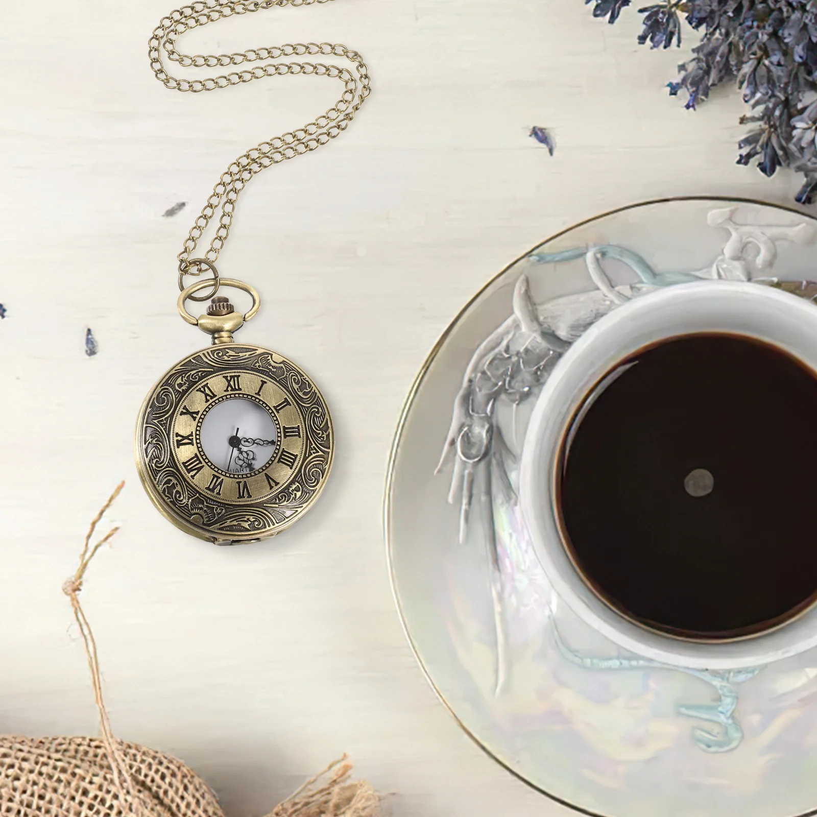 

Retro Vintage Pocket Watch Decorative Pendant Compact Portable Lightweight Mechanical Watch Men Women Pocket Watches