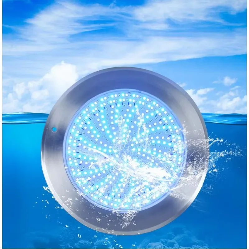 

Подводные светодиодные светильники для бассейнов из нержавеющей стали RGB, 25 Вт, 35 Вт, 45 Вт, настенные, с дистанционным управлением