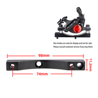 Disc Brake Caliper Mount Adapter for XTECH/ZOOM Series Oil Brake Compatible with For xiaomi For M365/Pro 1S Pro2