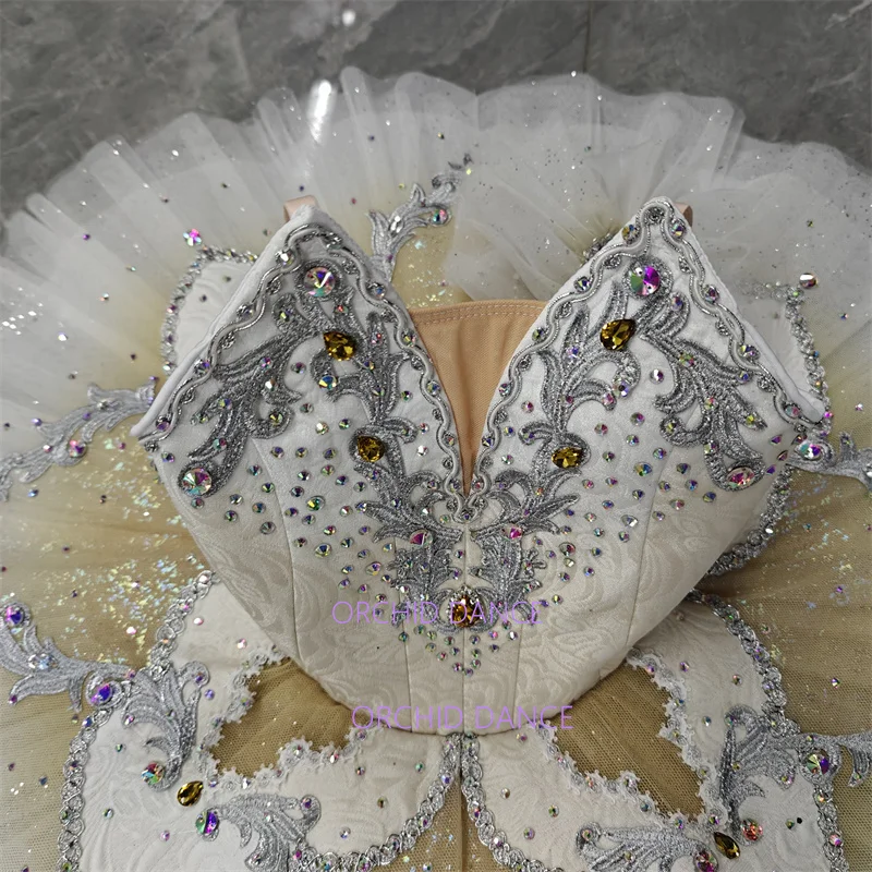 Costumi tutù di balletto classico blu giallo per bambini di alta qualità professionale da 9 o 12 strati di dimensioni personalizzate di colore personalizzato