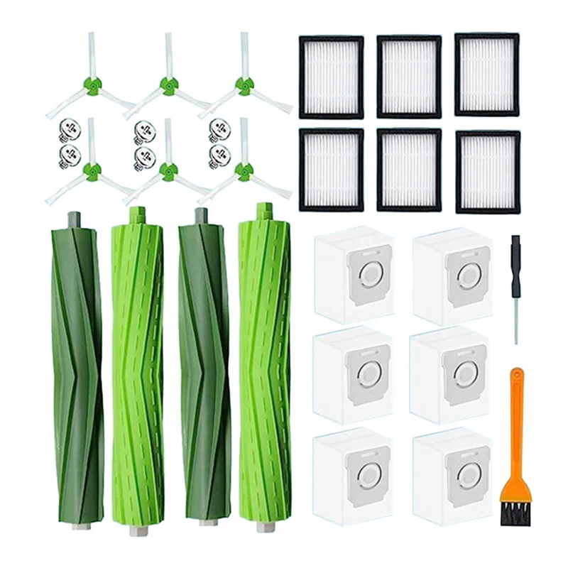 A74X-مناسبة ل اي روبوت مكانس كهربائية للكنس استبدال أجزاء I7 J7 E5 E6 I3 فرشاة رئيسية فرشاة جانبية تصفية كيس لجميع الغبار الأساسية