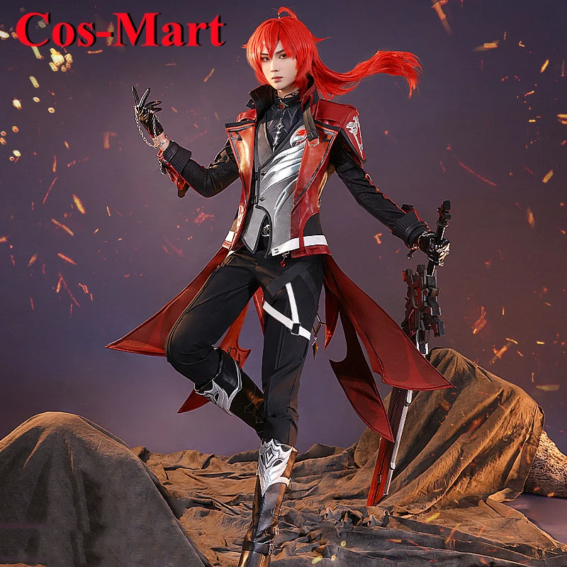 

Cos-Mart Hot Game Genshin Impact Diluc Cosplay Costume New Skin Handsome Battle Uniform Activity Party Role Play Clothing S-XL