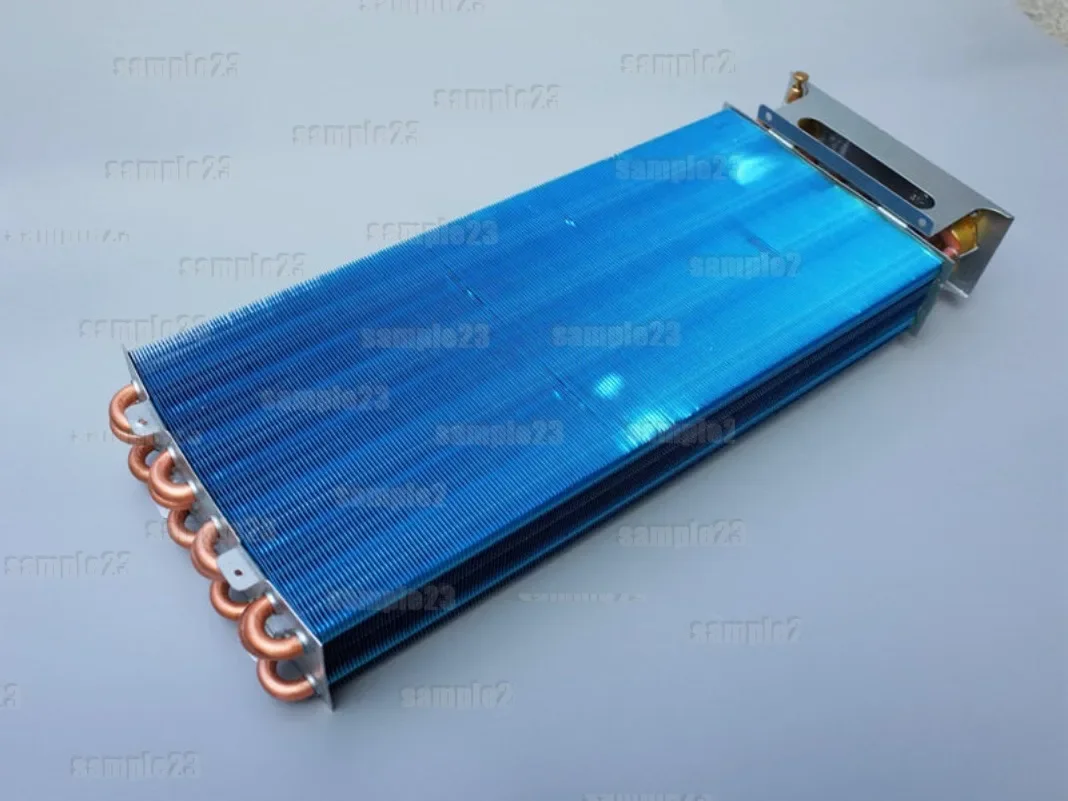 1pc New Fan Coil Surface Cooler Copper Tube Condensation Evaporator Central Air Conditioning Aluminum Foil Radiator Plumbing