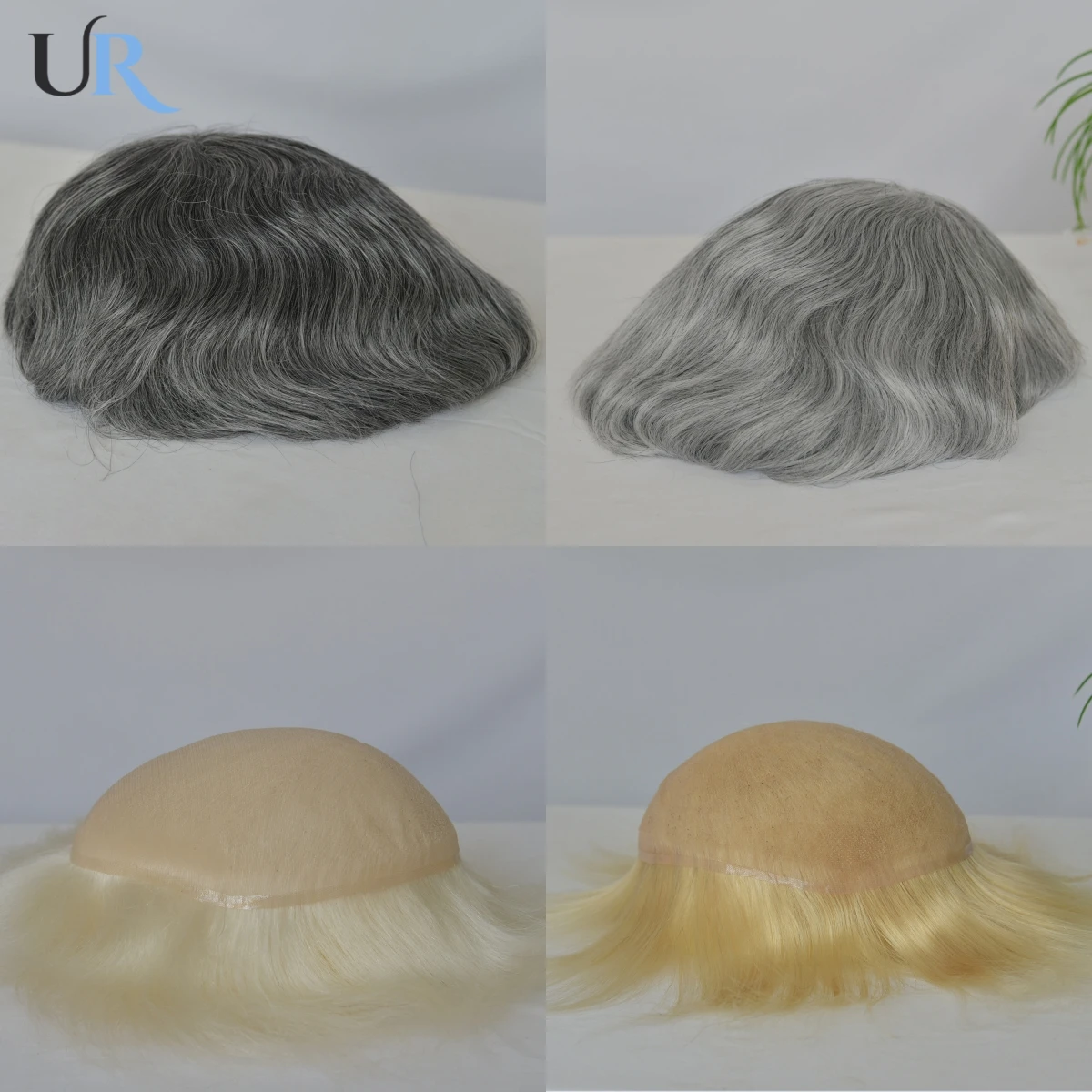 كامل الدانتيل قاعدة الشعر المستعار الرجال الشعر البشري |   نظام الشعر الدانتيل فائق النعومة يضيف شعرًا رماديًا، وسهل التنظيف والحفاظ عليه