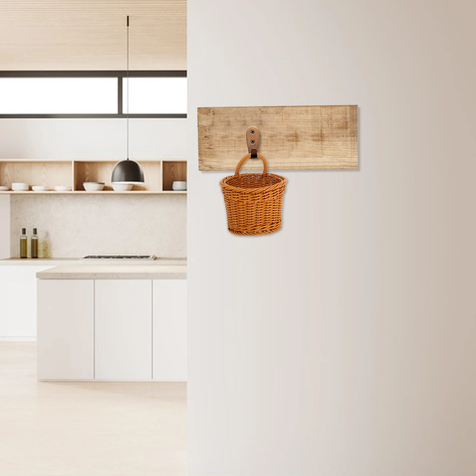 

2pcs Large For Kitchen Wall Hanging Storage Holder Vegetable Organizer Garlic Hanging Wall Basket Ginger Basket