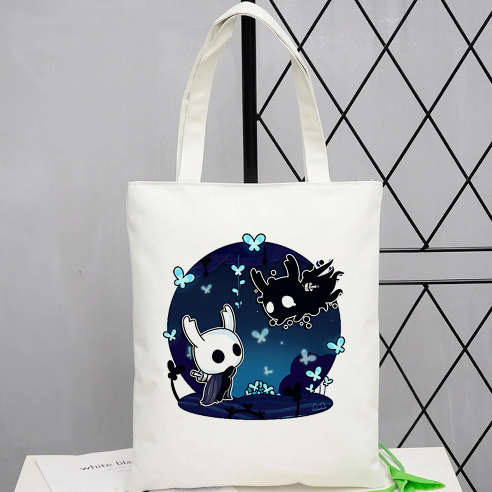 Hollow Knight tote bag y2k sac cabas canvas  personnalisable shopping femme