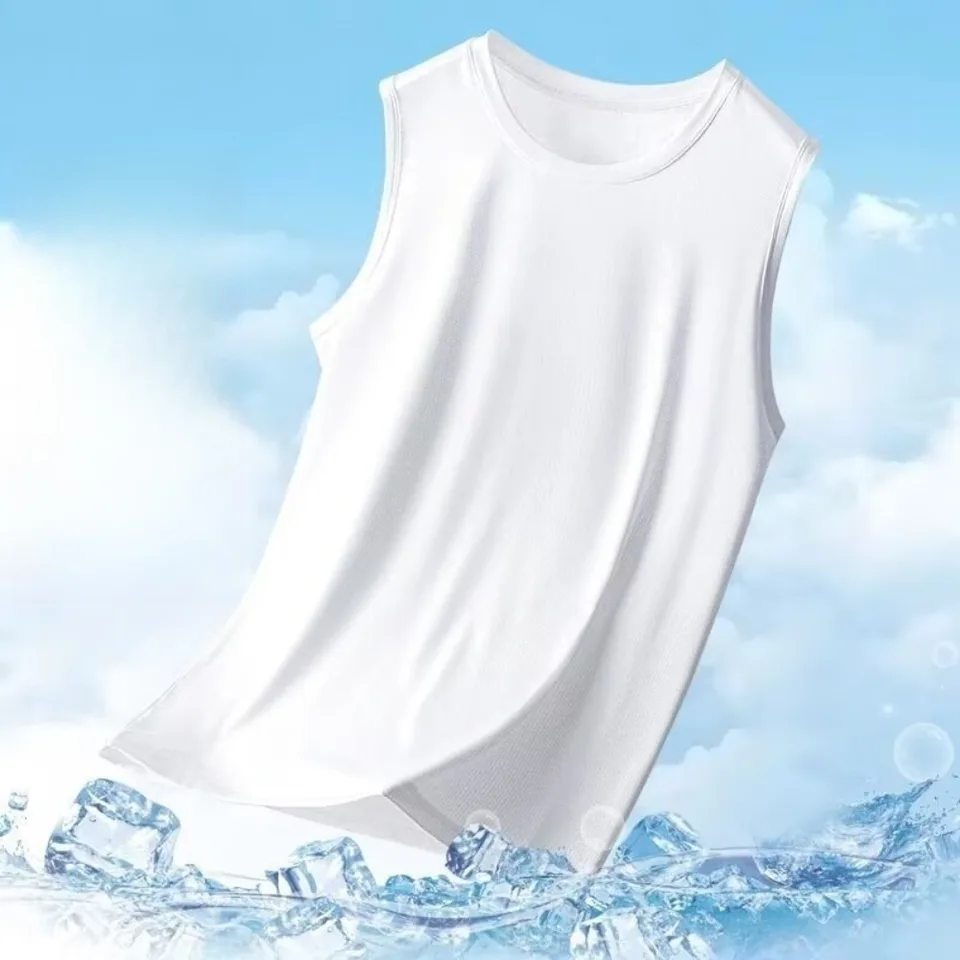 Transparent Fitness Sleeveless Top, Men's Mesh Muscle Vest, Men's Mesh Sports Vest, Sportswear, image 2