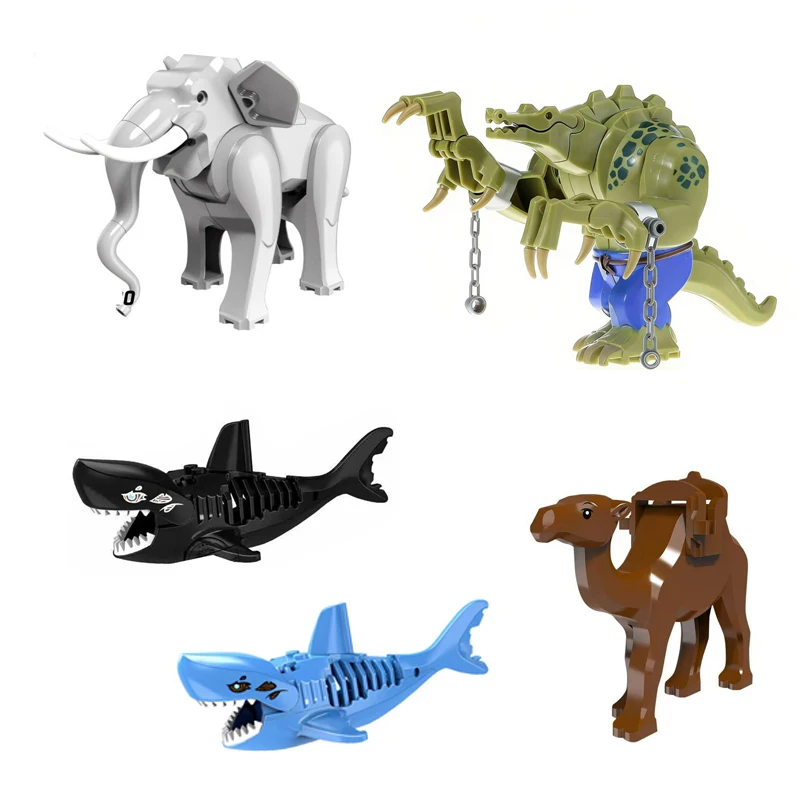 Animals Assemble Bricks Sharks Crocodile Building Blocks Action Figure Gifts Presents