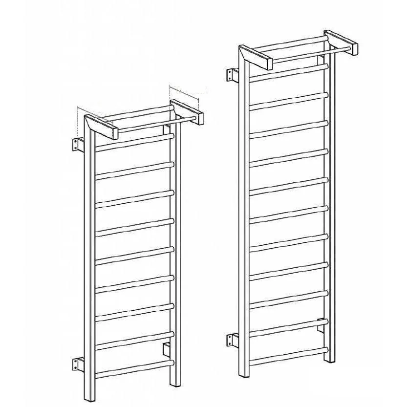 Faltbare Wandstangen, Rippenklettern, schwedische Leiter, Körperdehnung, Gymnastik-Wandstange, schwedische Wand, Stahl