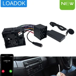 16:9 Screen Car Audio CD Radio Bluetooth 5.0 AUX 10Pin Adapter Cable For BMW E46 E39 E38 E53 Hanfree Call Mic Accessories