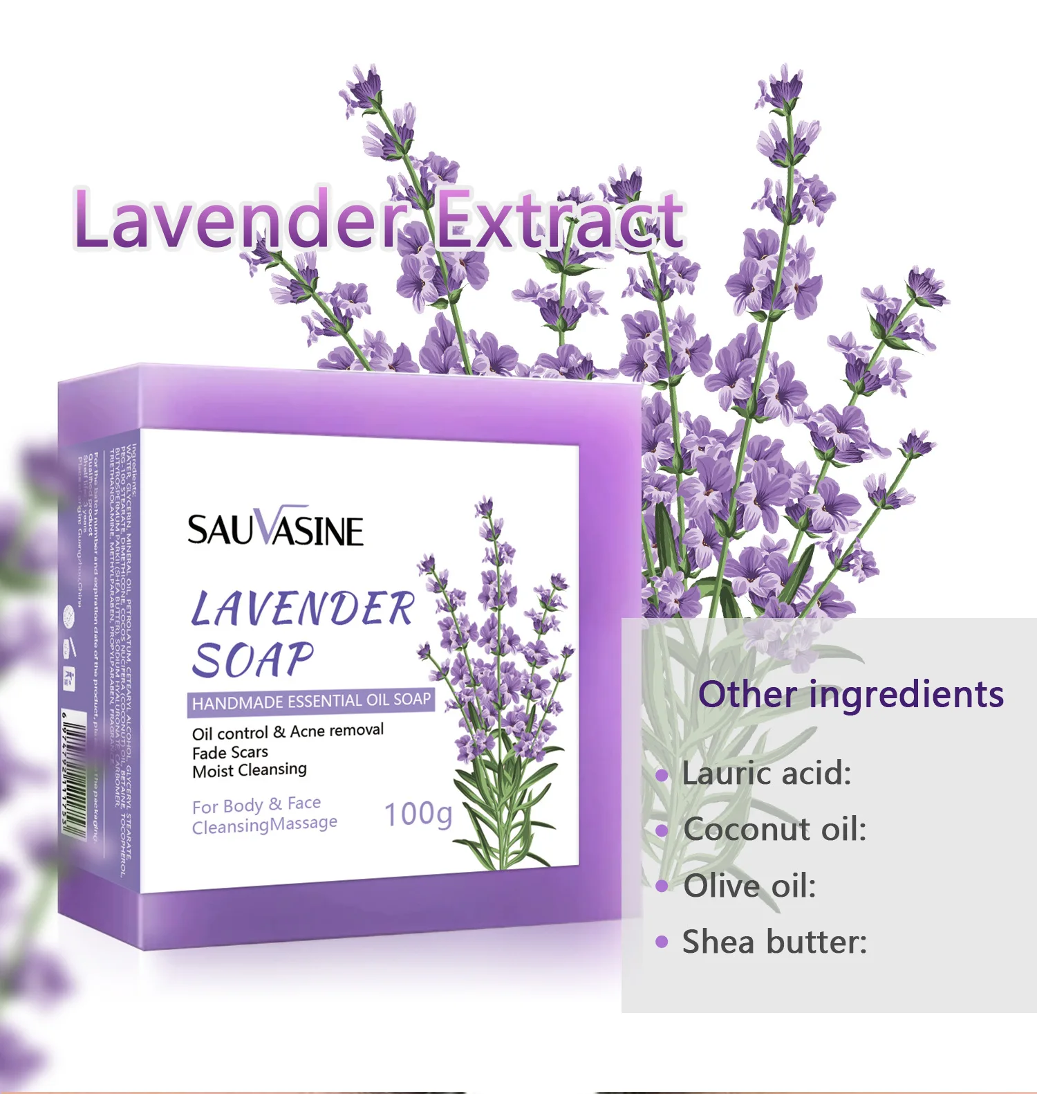 Lavender soap body care  100g