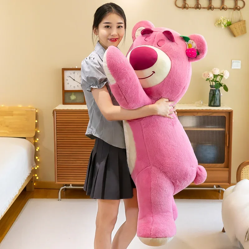 90 centimetri Anime Toy Story Lots-o-Huggin Orso Peluche Kawaii Sdraiato Dormire Lotso Orso Peluche Morbido Peluche Bambola Cuscino Regalo Di Compleanno