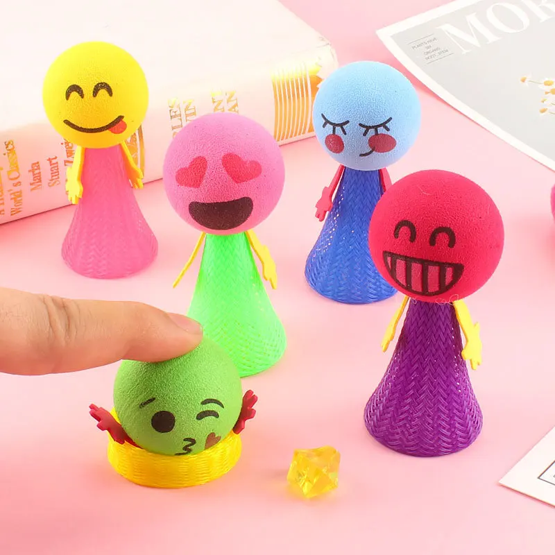 10pcs Cute Jumping Doll Spring Toy for Kids Birthday Party Favors Treat Boy Girl Guest Gifts School Prize Goodie Bag Fillers