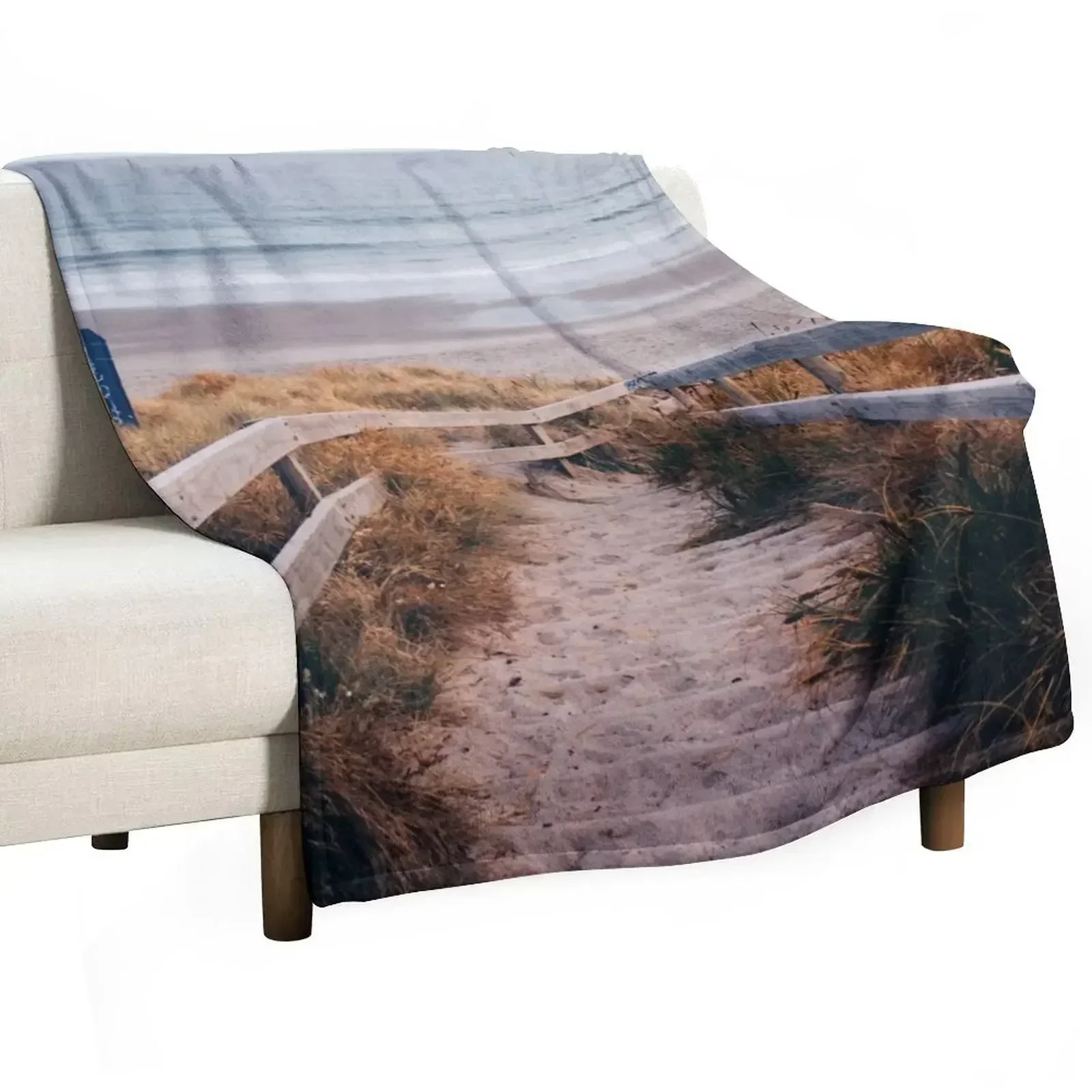 Path to Paradise Throw Blanket Custom Bed Plaid Sleeping Bag Travel blankets ands Blankets