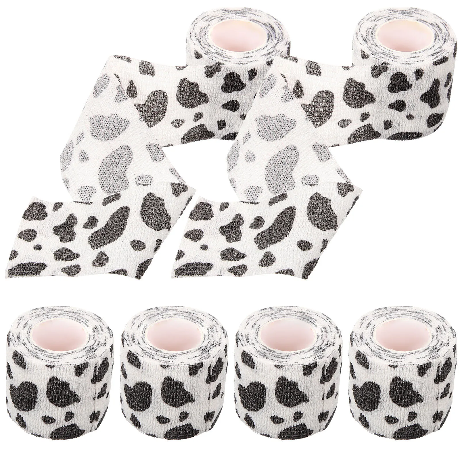 

6 Rolls Pet Breathable Self Adhesive Bandage Wrap Vet Wrap for Dog Aid Wound Protection Vet Tape Pet Tape