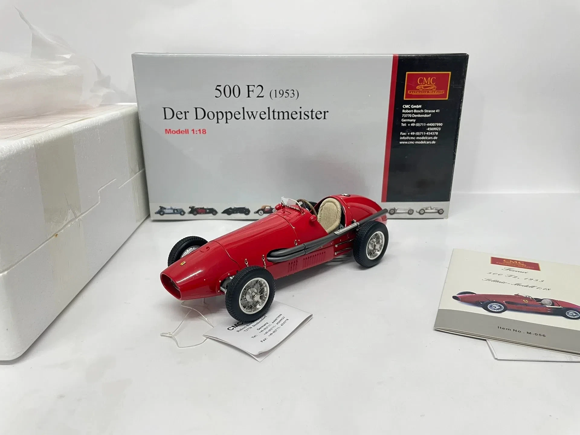 

CMC 1:18 500 F2 1953 Red Simulation Limited Edition All Open Alloy Metal Static Car Model Toy Gift