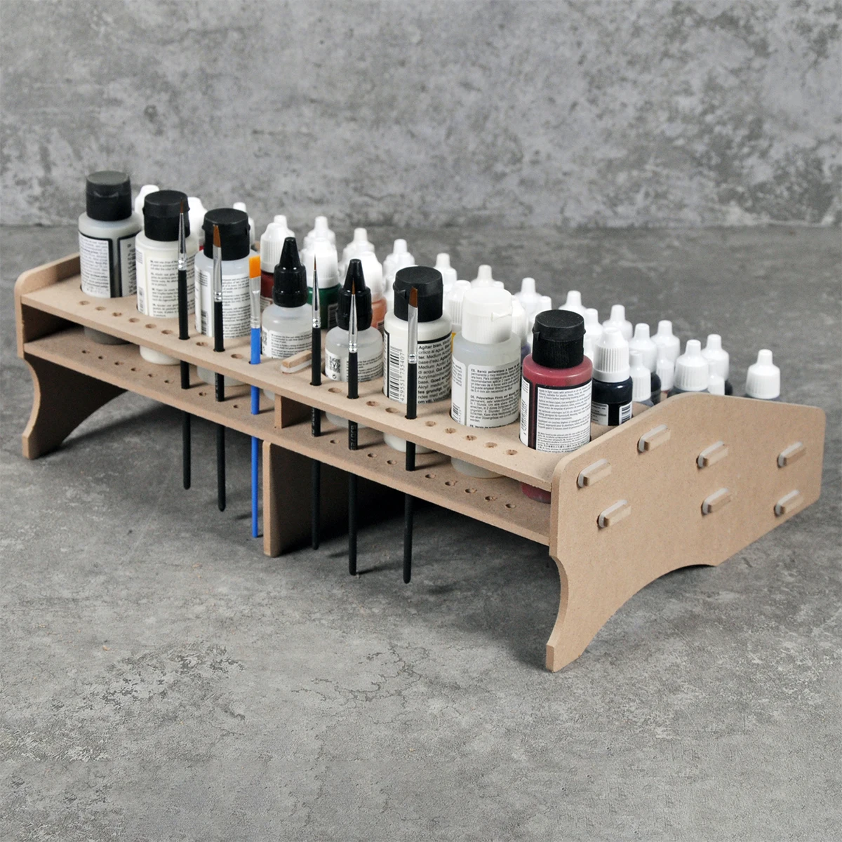 Modulares Eck-Farbaufbewahrungsregal mit Tisch-Farbflaschenschrank für AK-, MIG-, GSI-, TK-Farben - Montierbarer Kombinations-Organizer – Detail 1