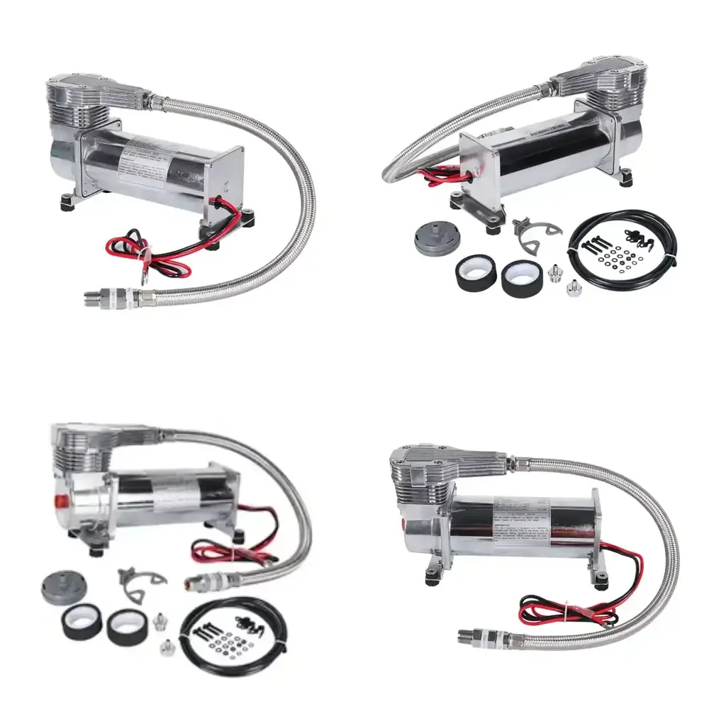 

Heavy Metal Car Suspension air Compressor 200psi 12 Volt Suspension Car Tire Inflator Pump