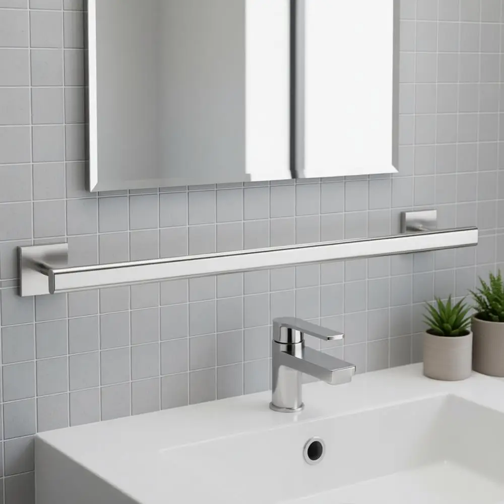 

18-секционная вешалка для полотенец с отделкой из матового никеля