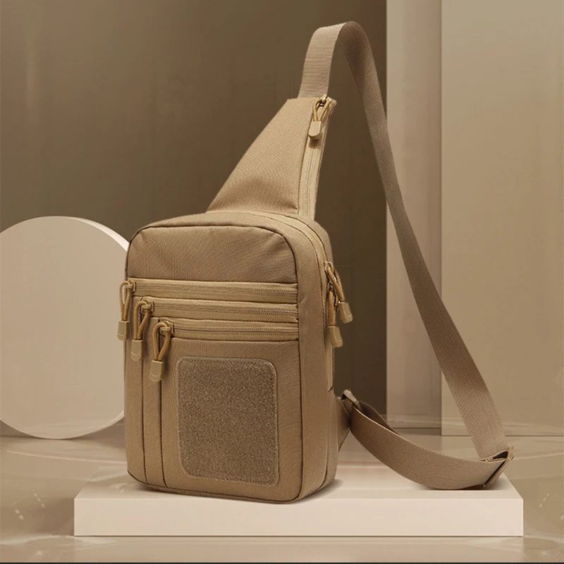 

2025 Men's New Chest Bag Leisure Travel Bag Large Capacity Shoulder Bag Outdoor Multi functional Single Shoulder Crossbody Bag