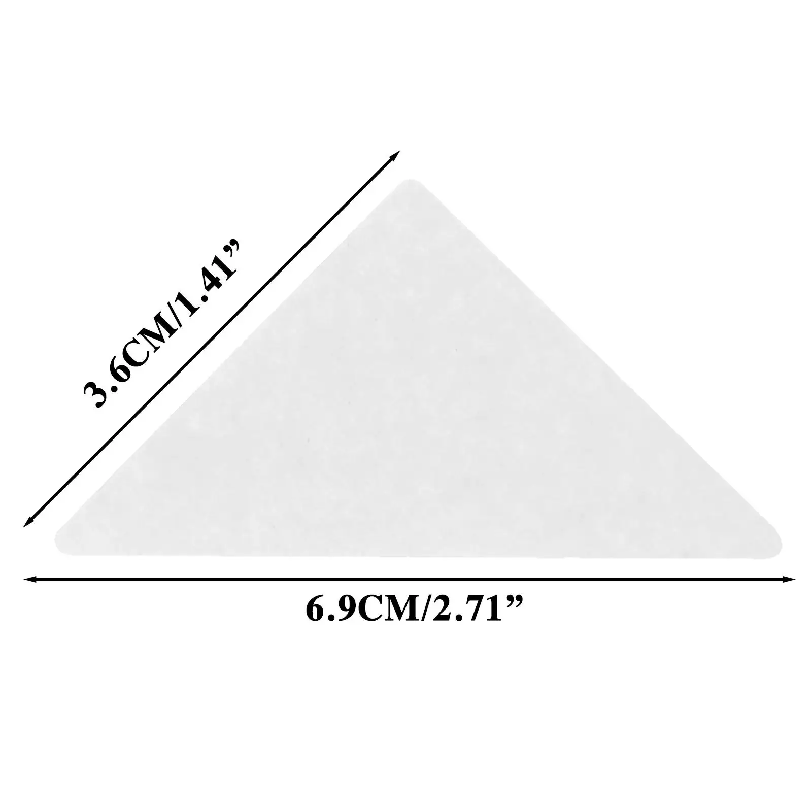 셔츠 칼라 삼각형 패치 PVC 접착 테이프, 주름 방지 클리너, 깔끔한 옷, 컬 없는 셔츠 패션 칼라 스티커, 20 개, 40 개, 60 개