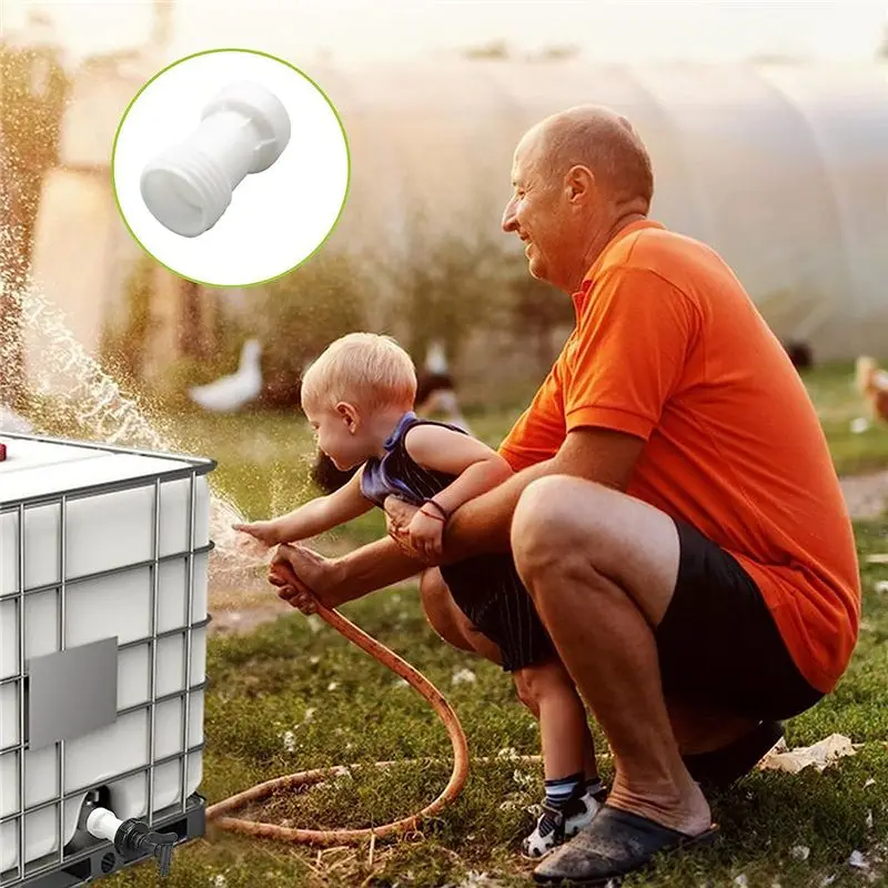 ABXY S60X6 IBC Ton Extension Joint Plastic Joint Dust Drain Tube Discharge Outlet Extension Rainwater Tank Adapter