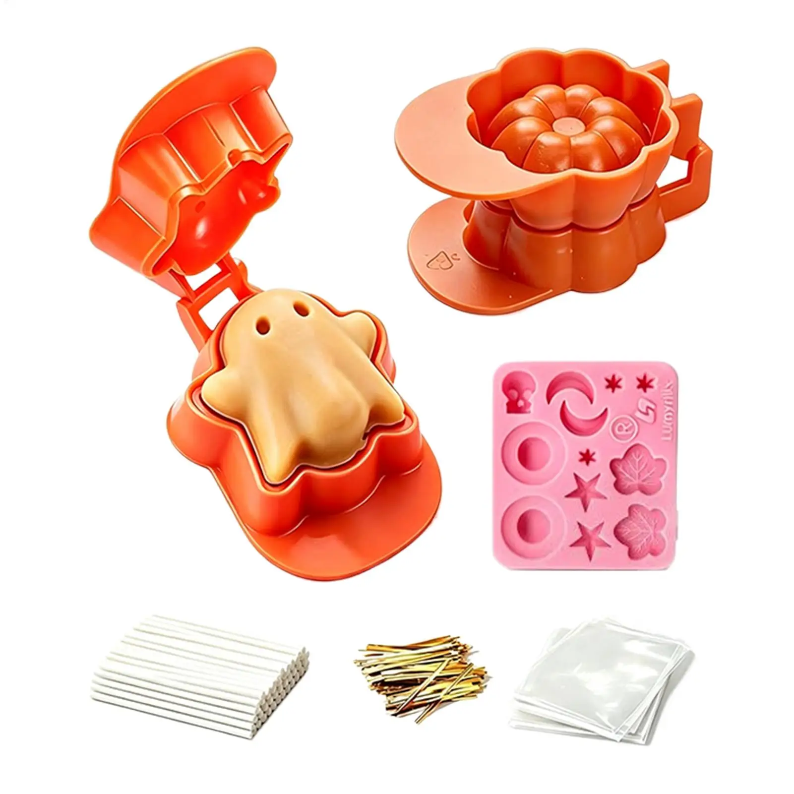 Halloween Cake Pop Mold, Lollipop Baking Tray & Festive Dessert Mould for Bakers Parents Hobbyists Beginners cooking
