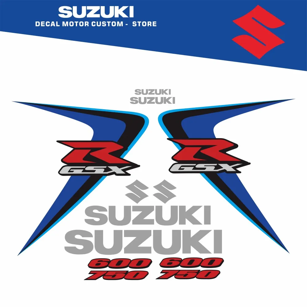 Full Vehicle Fairing Shell Sticker Decals OEM Original Factory Replica For SUZUKI GSX-R GSXR 600 750 K6 2006-2007