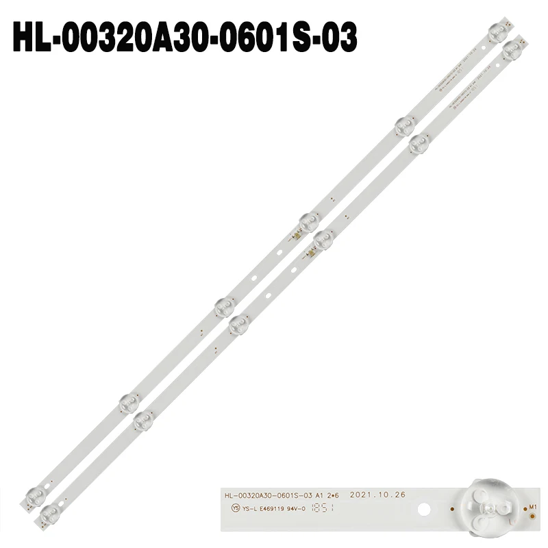 LED Backlight Strips HL-00320A30-0601S-07 HL-00320A30-0601S-03 A1 For DEXP H32D7100E H32D71100E V320BJ6-Q01 CX315DLEDM 03CX32003