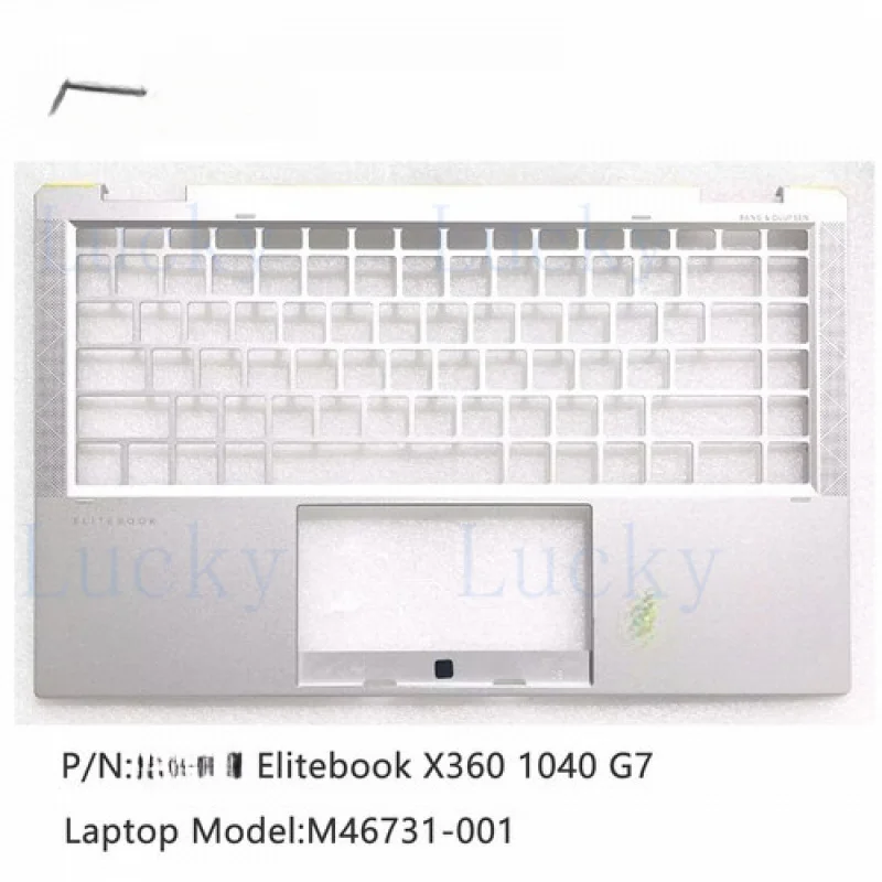 

f New For HP Elitebook X360 1040 G7 Palmrest KB Bezel Upper Case Cover M46731-001
