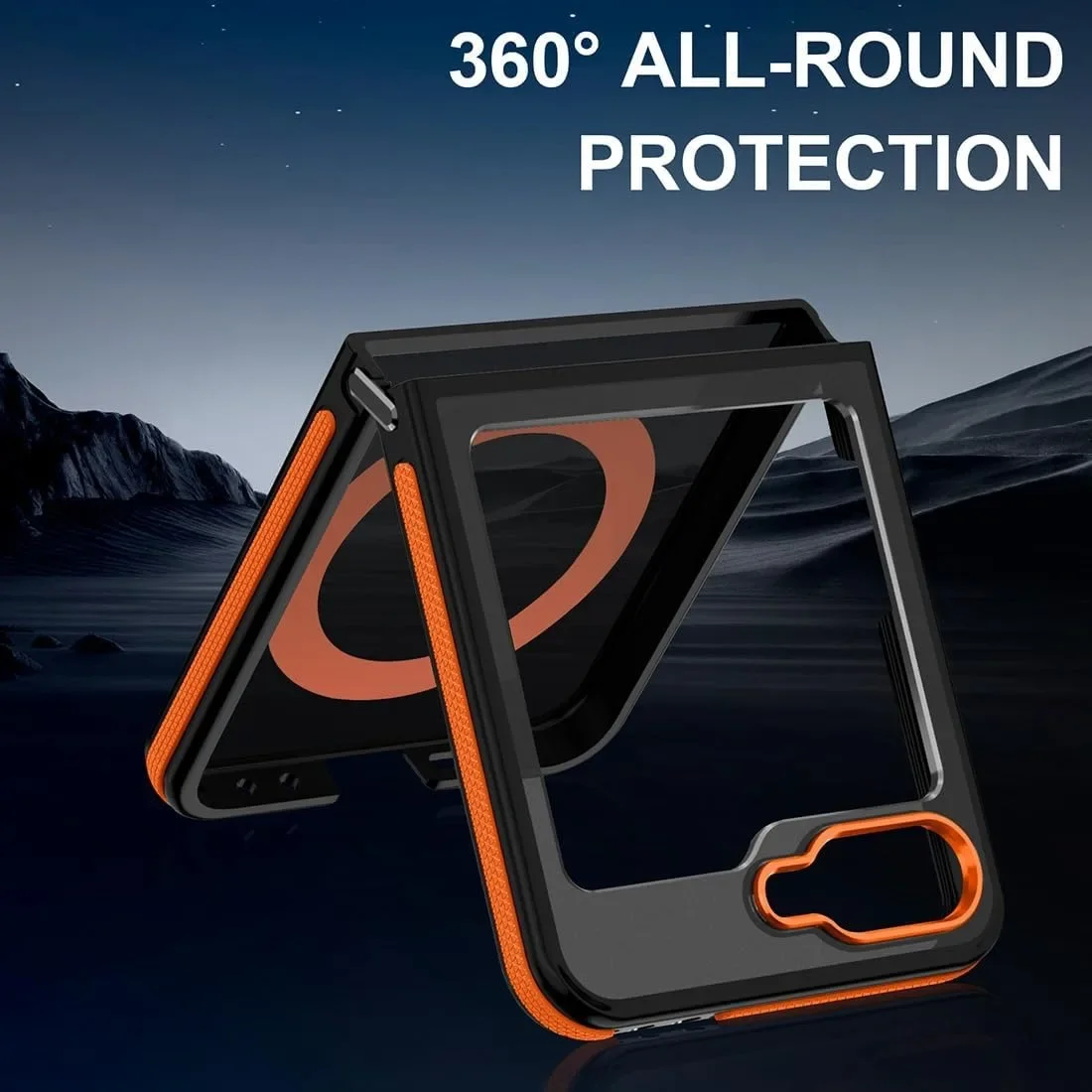 Business Matte for Magsafe Case for Samsung Galaxy Z Flip 7 6 5 ZFlip Flip6 Wireless Charging PC TPU Armor ZFlip7 ZFlip6 Cover