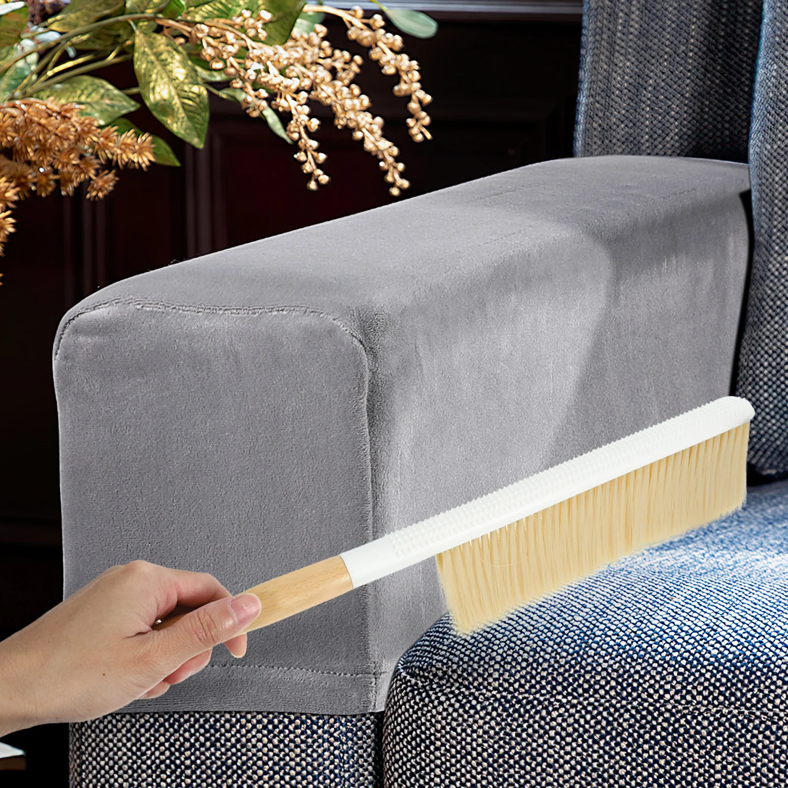 

Dust Brush Broom Cleaning Tool Soft Bristles Long Handle Bed Sofa Carpet Wood Hand Broom Sweeper Household Wood Dusting