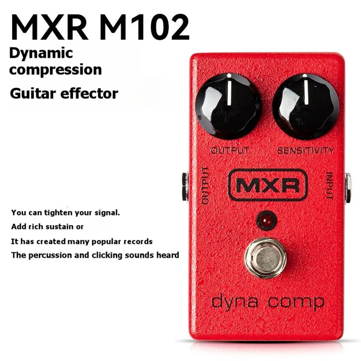 B72ABG For M102 EQ Effects Pedal Dyna Electric Guitar Dynamic Compression Stompbox Effect