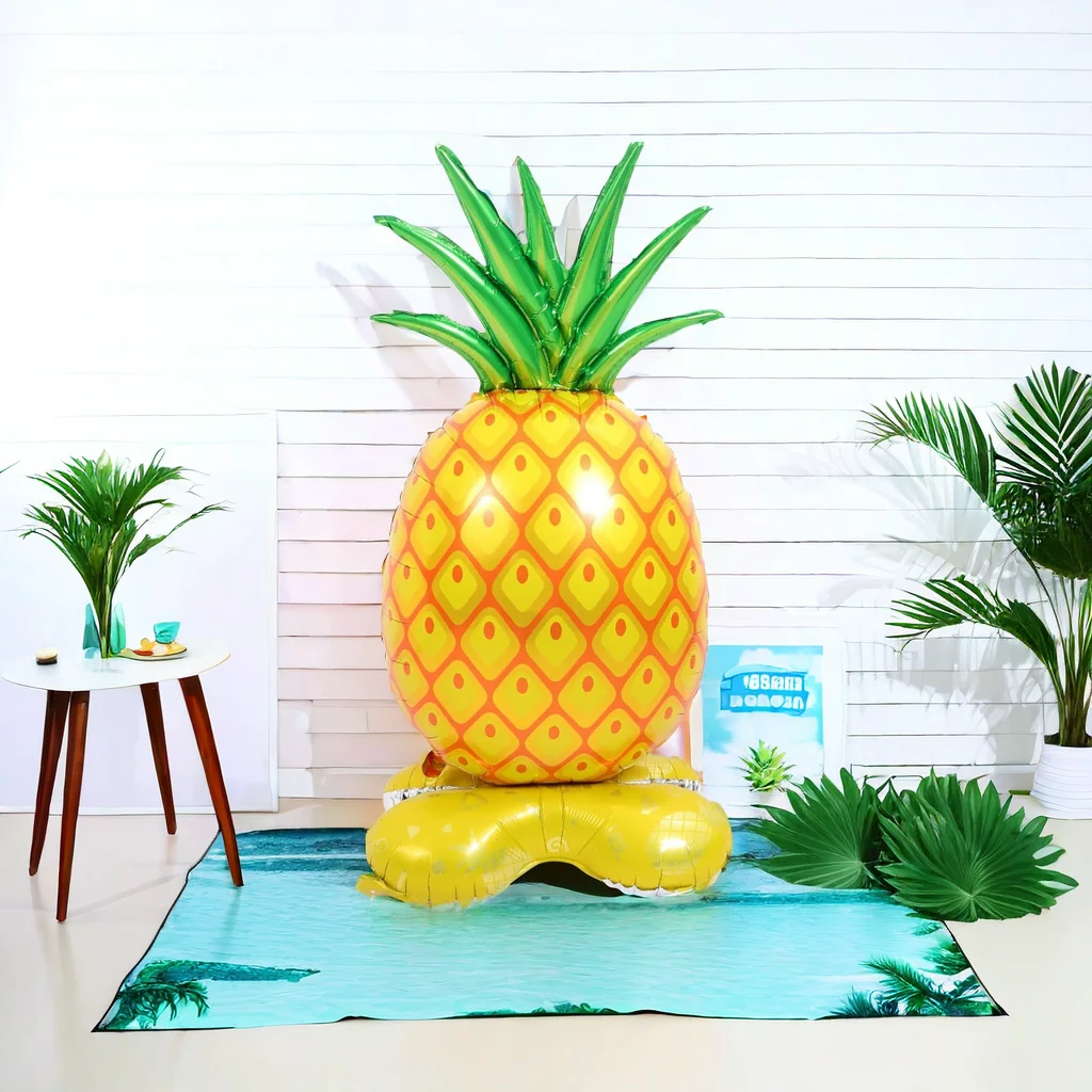 Inflatable Pineapple Balloon Prop Pineapple Modeling Foil Balloons Summer Theme Hawaii Balloon Party Balloons