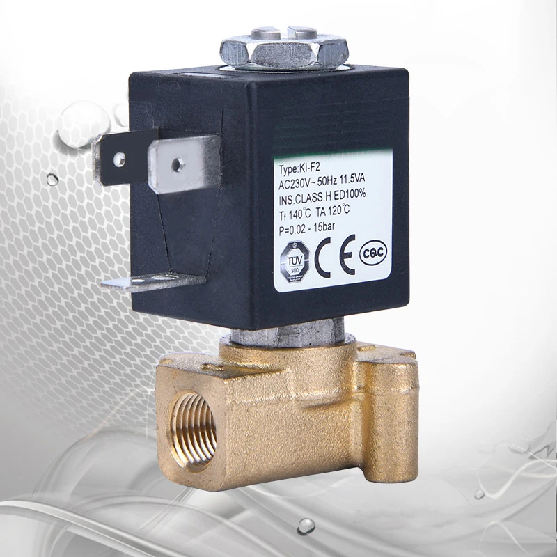 micro solenoid valve F2-B1 copper body high temperature resistance Two position two way