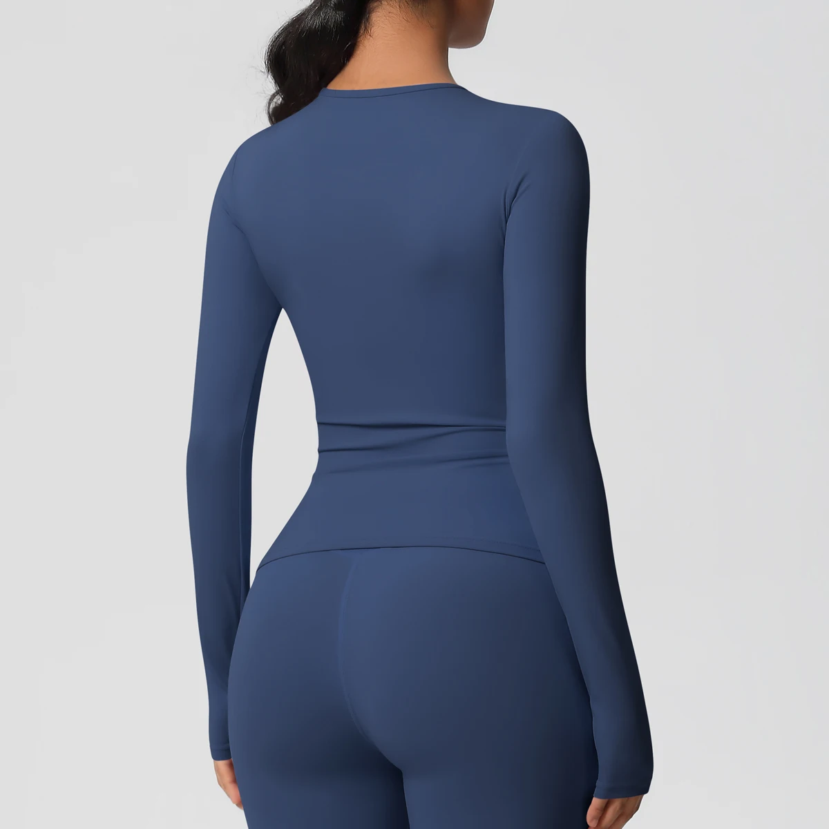 Long Sleeve Workout Top Gym Women Casual Outdoor Top  Workout Dry Fit Breathable High Elastic Sports Top Sports Long Sleeved image 5