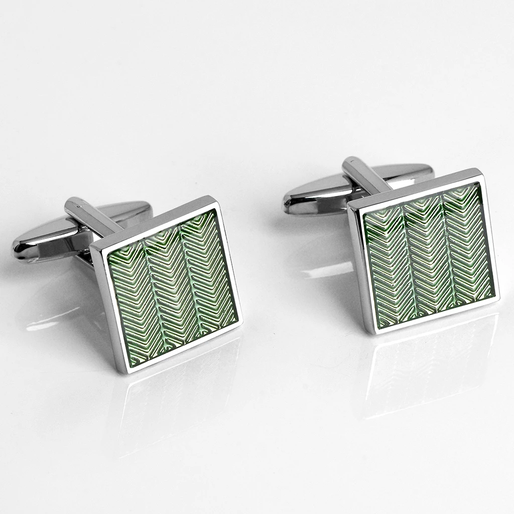 SAVOYSHI Newest Square Enamel Cufflinks For Mens High Quality Business Cuff links Brand Cuff Buttons Gift Jewelry