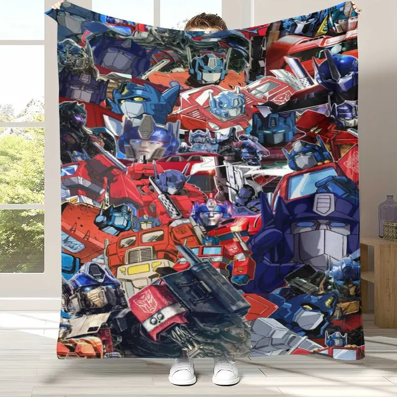 Autobots Transformers Optimus Prime Flannel Throw Blanket,Cozy Warm Blanket for Bed,Sofa,Living Room,Picnic,Camping,Home Decor