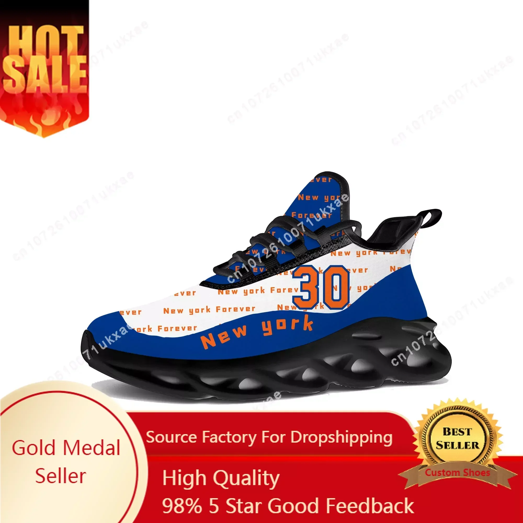 Zapatillas Deportivas New York Number 30 11 9 New York Forever Flats para Hombre y Mujer, Zapatillas para Correr de Alta Calidad, Personalizables