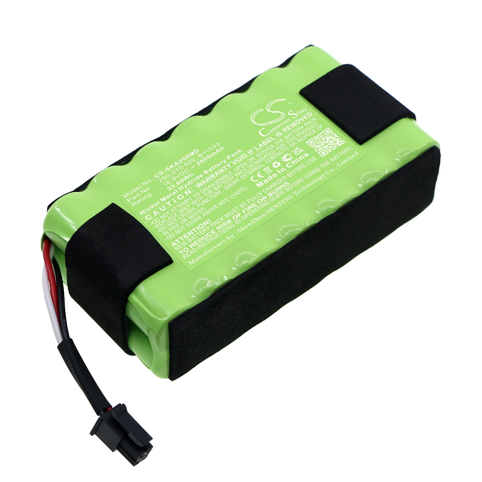 16.8V 2000mAh Medical Battery 250-070-601 250-070-602 B11533 for Physio-Control/Stryker AHTO Irrigation Pump, irrigation AHTO