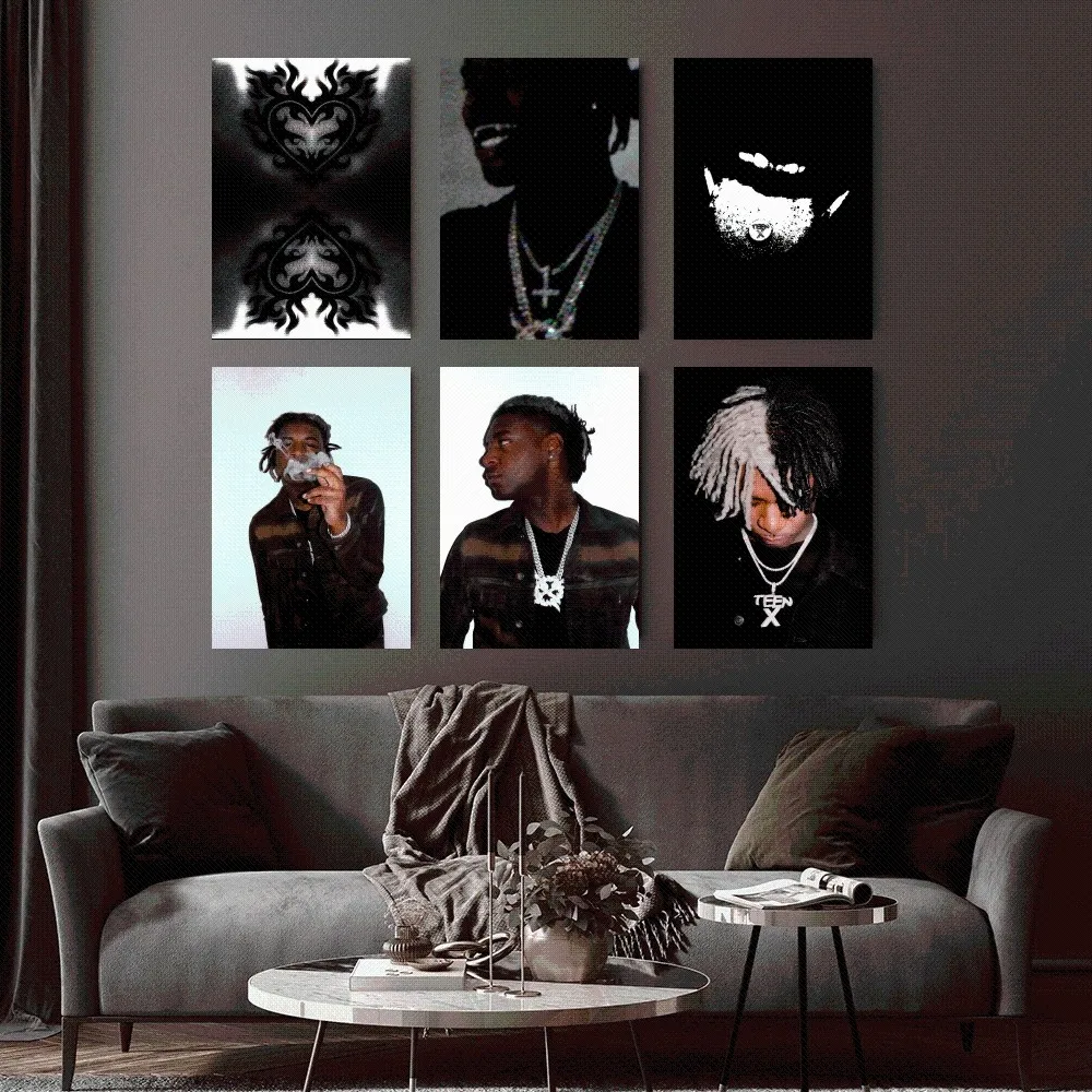 Rapper Ken Carson A Great Chaos Poster Home Posters And Wall Art Canvas Painting Poster Decor Living Room home decoro