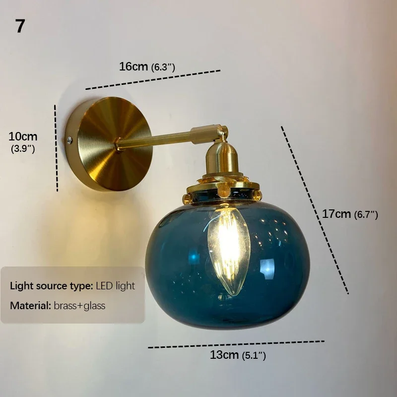 Латунный настенный светильник SOURA в скандинавском стиле, комнатная лампа для гостиной, спальни, прикроватная лампа, современный настенный светильник для отеля, коридора, прихожей