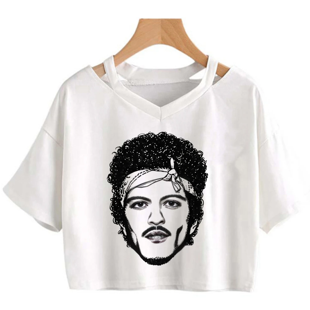 Bruno Mars the Romantic Tour Crop-Top Shoujo lustiges süßes koreanisches Mode-T-Shirt süße Szene Grunge – Detail 7