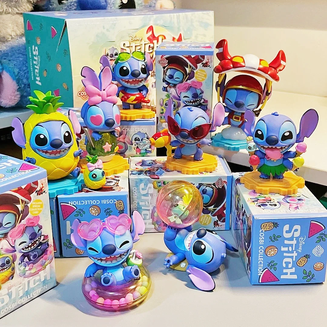 

Hot Toys Goods Stitch Holiday Series Blind Box Garage Kit Trendy Play Lovely Doll Ornament Giving Gifts To Girls Delicate