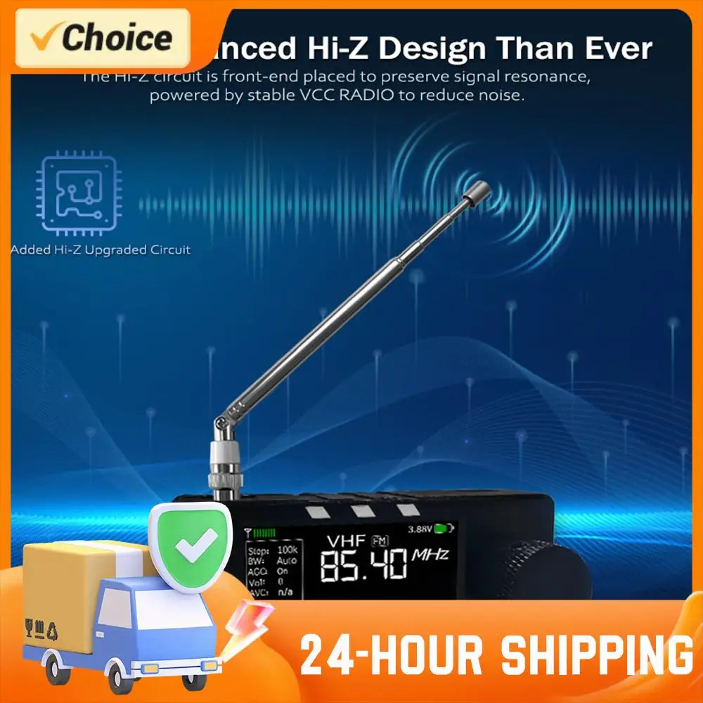 راديو الجيب AMNVOLT V4 ATS MINI SI4732 كامل النطاق DSP راديو FM AM SSB LSB USB استقبال خارجي ث/دائرة مكبر صوت سماعات الأذن