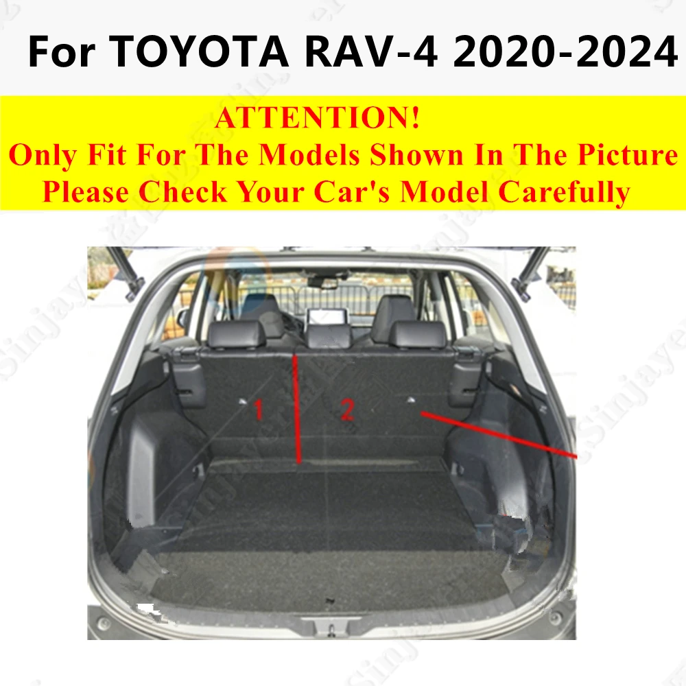 Full Set XPE Car Rear trunk mat for Toyota RAV4 2024 2023 2022 2021 2020 Cargo Liner Protect Cover Boot luggage Pad Carpet Parts