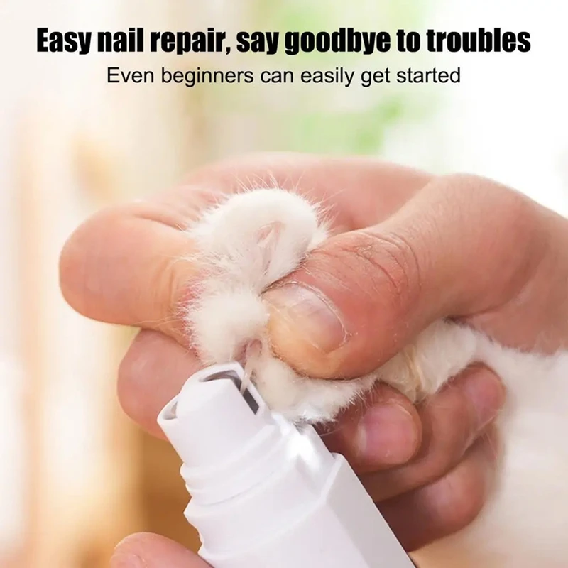 Electric Cat Nail Clipper Dog Cat Rechargeable Nails Trimmer  Low Noise Low Vibration Indoor Pets Grooming Machine