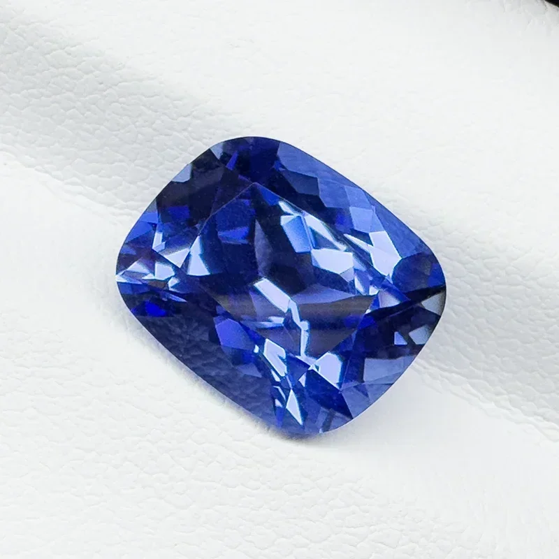 

НОВАЯ оптовая продажа, выращенная в лаборатории сапфир, прямоугольная подушка, королевский синий цвет, 10x12 мм, 7,6-8 карат, VVS1, искусственный драгоценный камень для изготовления ювелирных изделий своими руками