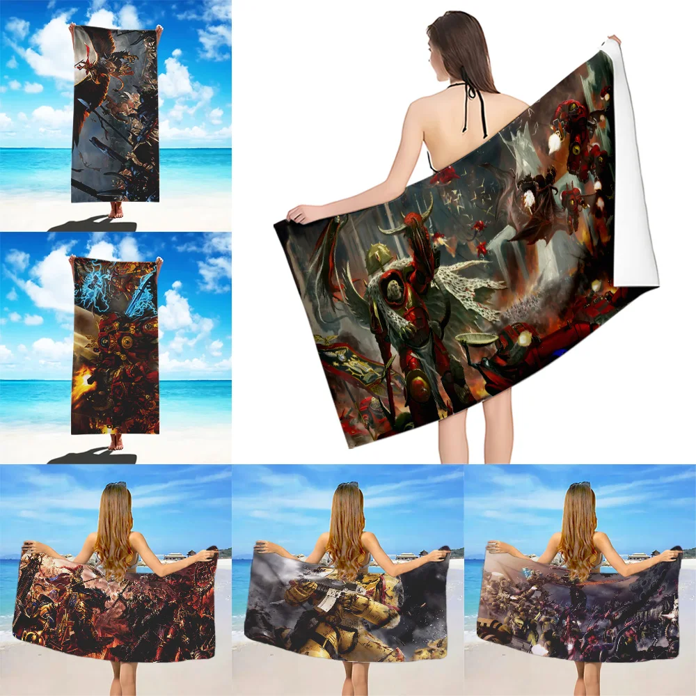 Popular Beach Towel Microfiber Sand Quick Dry Soft Sandproof Pool Towel for T-Total War W-warhammerS Women Travel Shower Camping